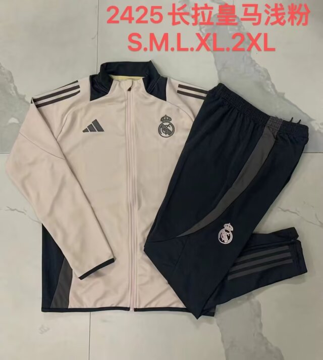 AAA Quality Real Madrid 24/25 Tracksuit - Light Beige